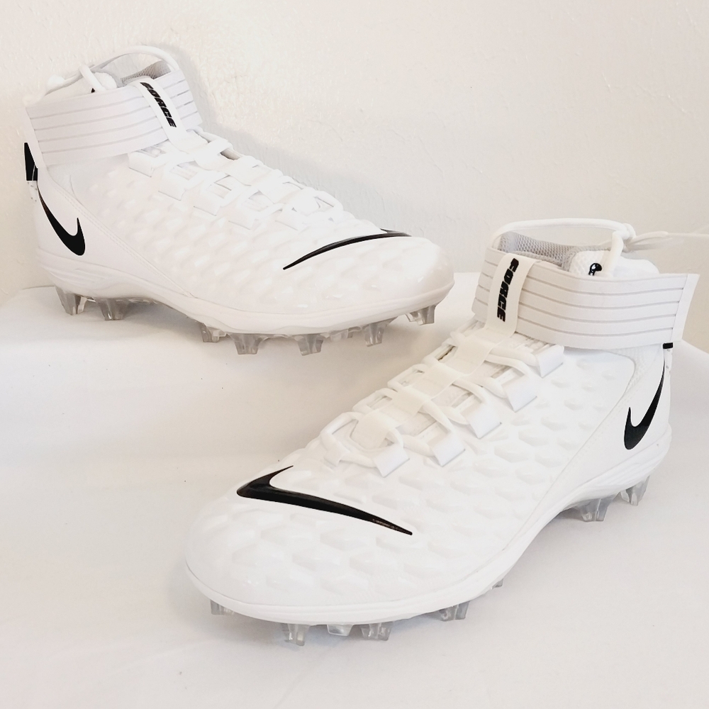 Nike Force Savage Pro 2 Mid White Football Cleats